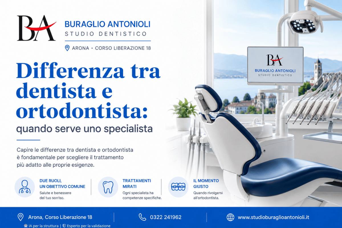 Differenza tra dentista e ortodontista – Studio Dentistico Buraglio Antonioli Arona